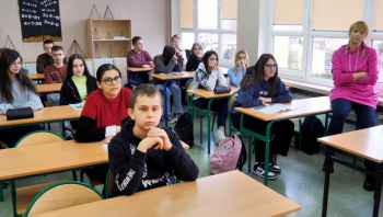 Z uczniami klas ósmych o mediach i dziennikarstwie