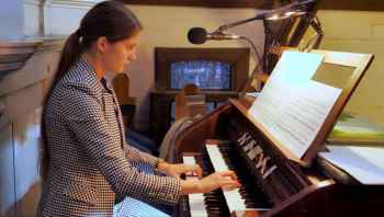 Koncert organowy w kościele w Rumianie