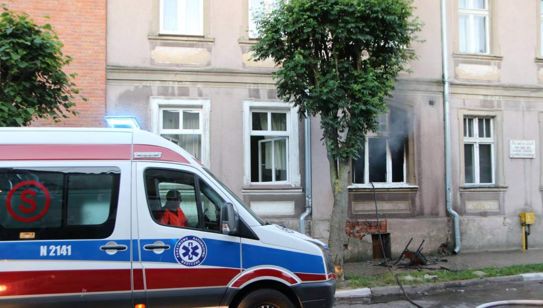 Płonęła kamienica przy ul. Hallera