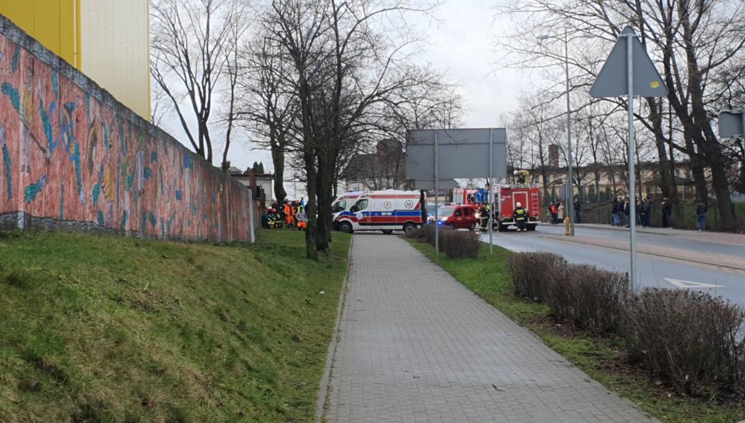 Huta szkła w płomieniach