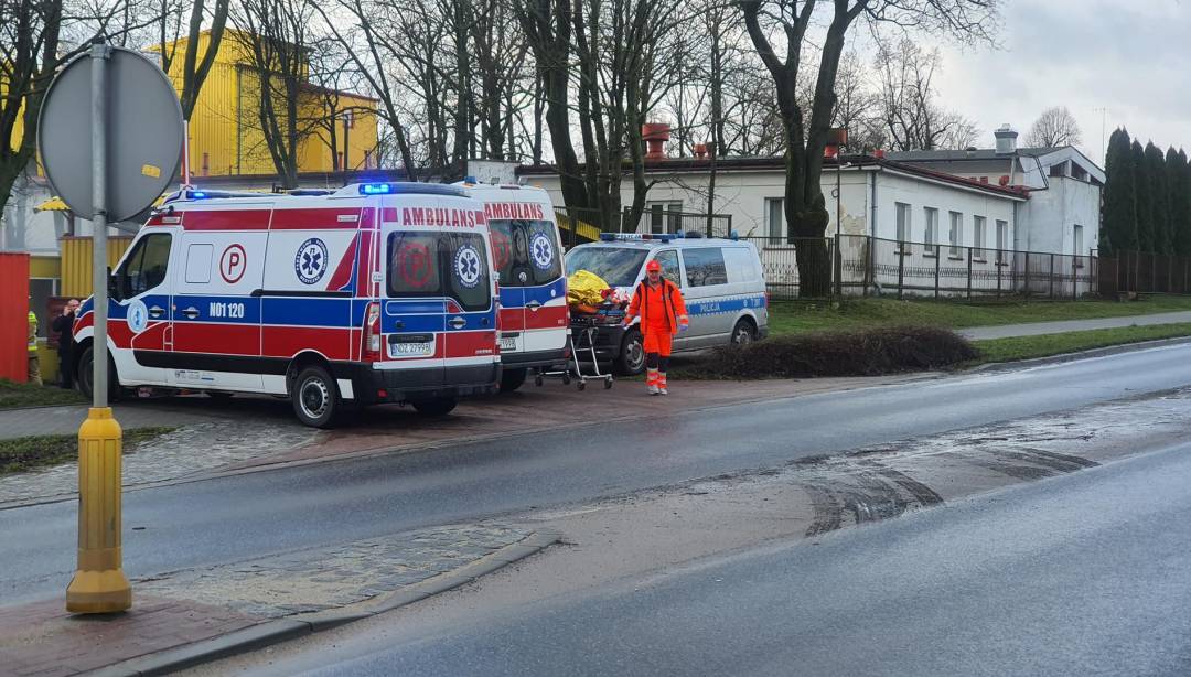 Huta szkła w płomieniach