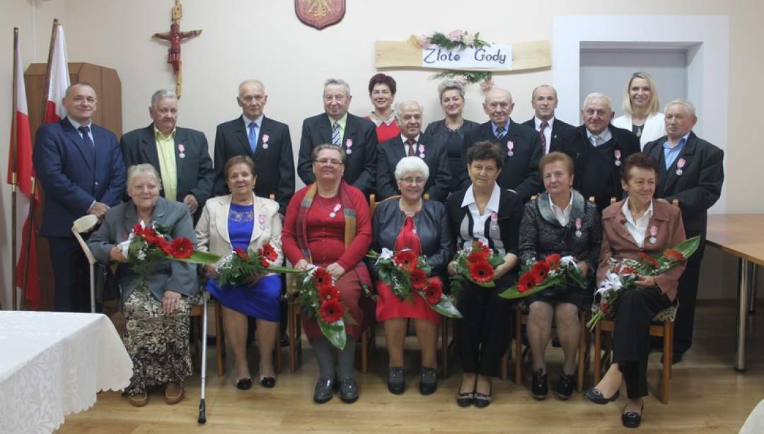 Złote Gody 9 par małżeńskich z Gminy Płośnica