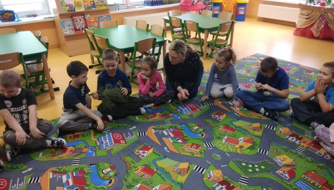 Leśnik z wizytą u przedszkolaków