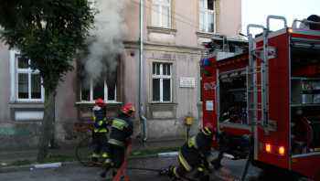 Płonęła kamienica przy ul. Hallera