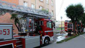 Płonęła kamienica przy ul. Hallera