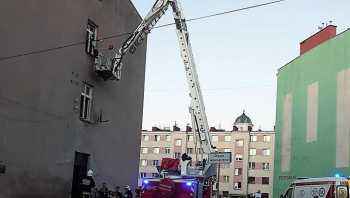 Płonęła kamienica przy ul. Hallera