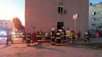 Płonęła kamienica przy ul. Hallera