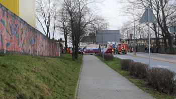 Huta szkła w płomieniach