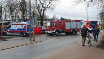 Huta szkła w płomieniach