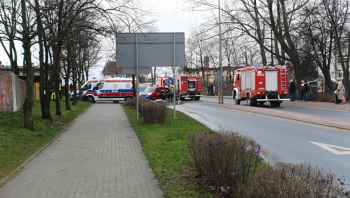 Huta szkła w płomieniach