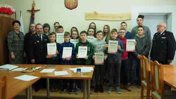 W Płośnicy Młodzież Zapobiega Pożarom