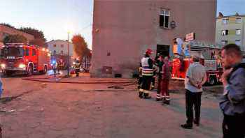 Płonęła kamienica przy ul. Hallera