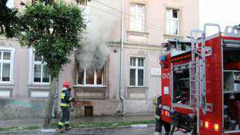 Płonęła kamienica przy ul. Hallera