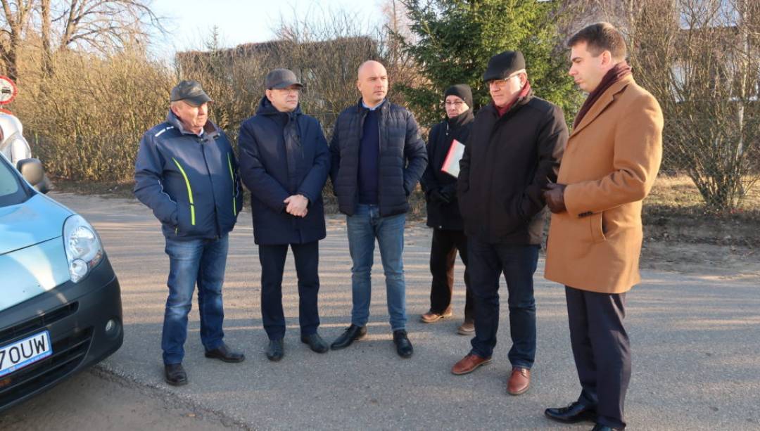 Odbiór końcowy dwóch inwestycji drogowych w gminie Lidzbark. (Fot. Piotr Utrata)