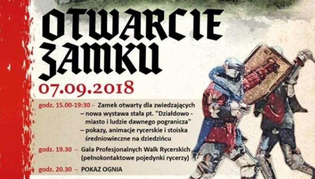 7 września otwieramy zamek. Zwiedź go z nami! (Fot. UM Działdowo)