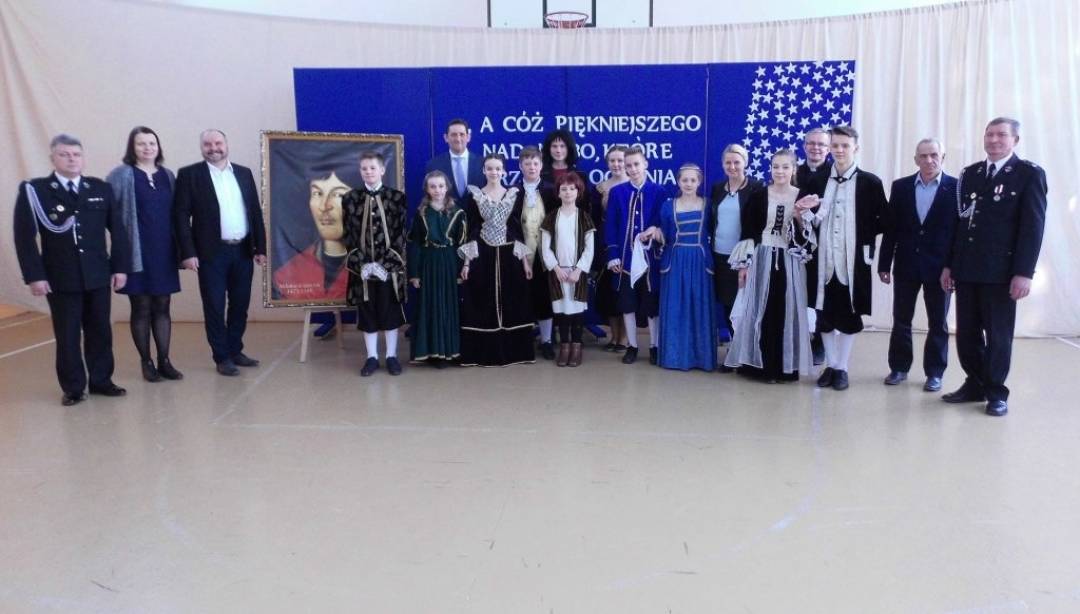 Obchodzili urodziny Kopernika. (Fot. UG Rybno)