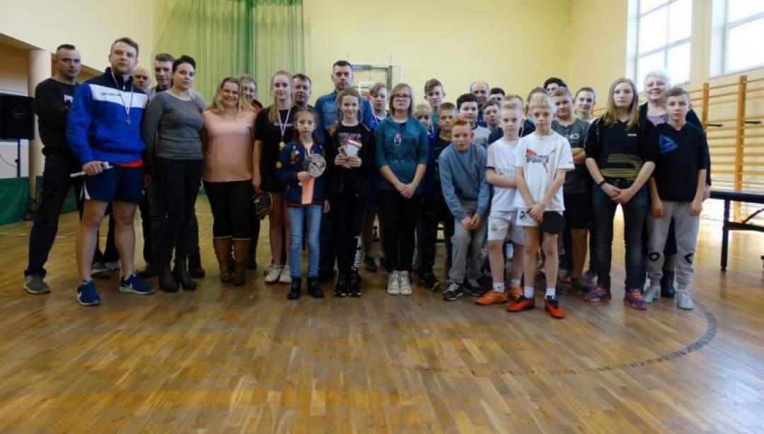 Gminny Turniej Tenisa Stołowego o Puchar Wójta. (Fot. UG Działdowo)