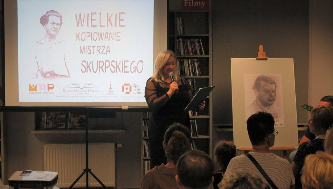 Wernisaż Wielkie kopiowanie mistrza Skurpskiego. (Fot. MBP)