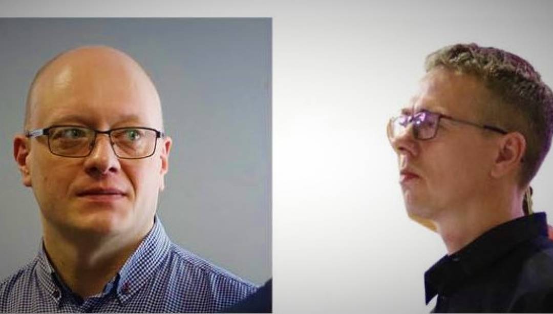 Tomasz Nąć (z lewej), Wojciech Lipka (z prawej) (Fot. Karol Wrombel)