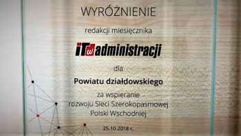 Powiat Działdowski wyróżniony prestiżową nagrodą