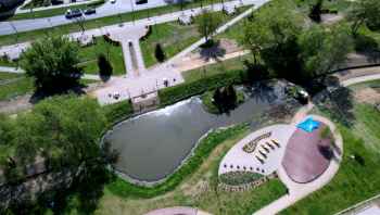 Trwa modernizacja parku Jana Pawła II w Działdowie