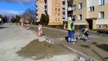 Ulica Orzeszkowej w budowie