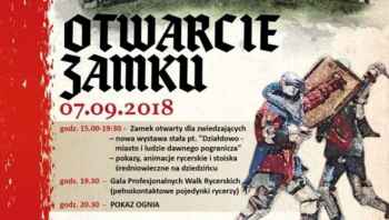 Zamek otwarty dla zwiedzających - zapraszamy do odwiedzenia naszego zabytku