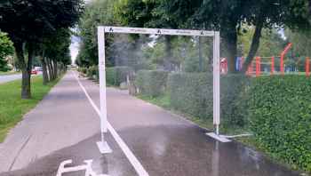 Kurtyna wodna w Działdowie