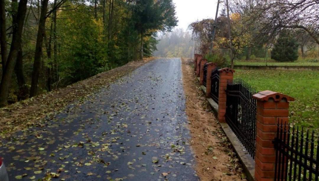 Ulica Zarybińska już gotowa. (Fot. UG Rybno)