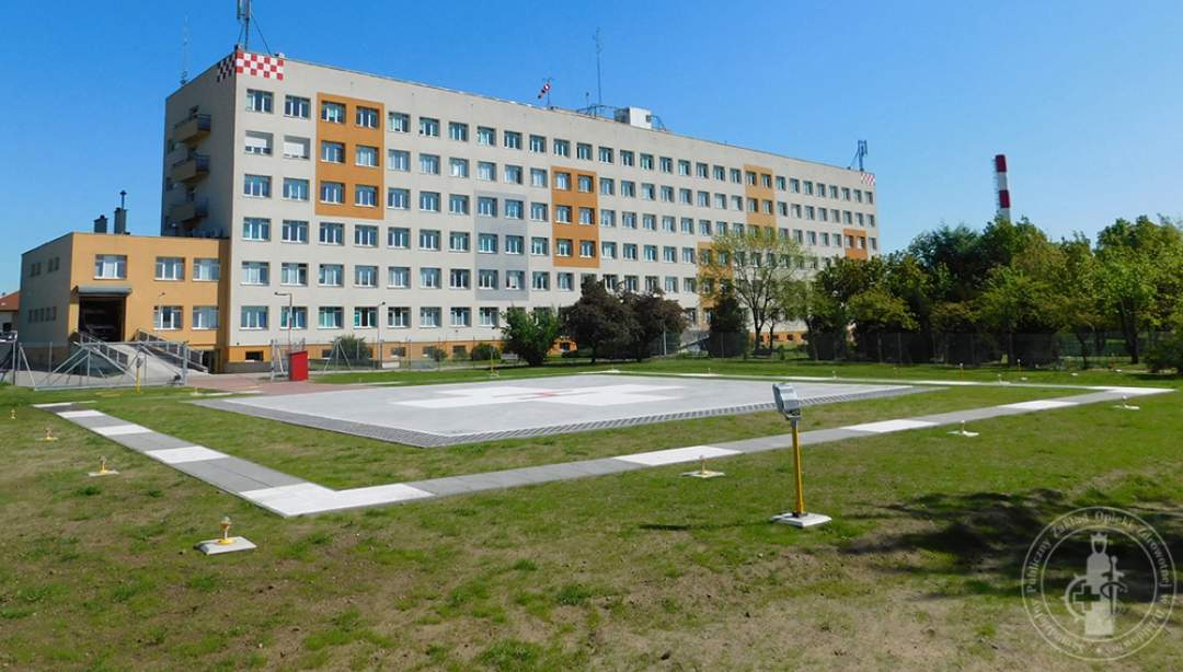 W dniu 10 maja dokonano odbioru robót budowlanych i oddano do użytku lądowisko dla śmigłowców ratowniczych przy szpitalu w Działdowie (fot. SP ZOZ Działdowo).