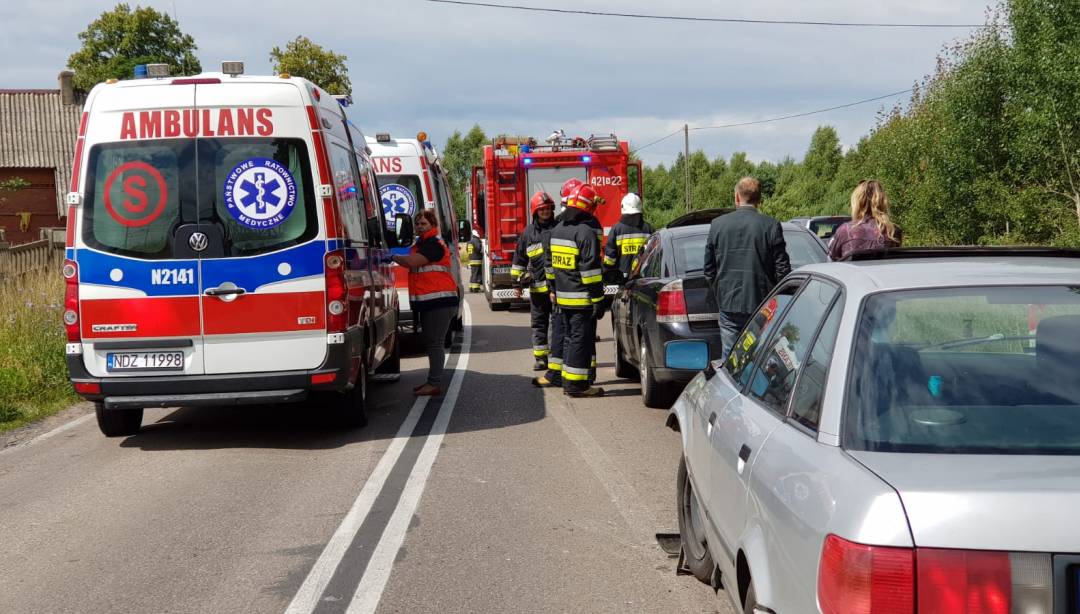 Kolizja samochodowa na trasie Działdowo - Burkat. W zdarzeniu uczestniczyły trzy auta - Ford Mondeo, Opel oraz Audi. Na szczęście nikomu nic się nie stało. (MO)