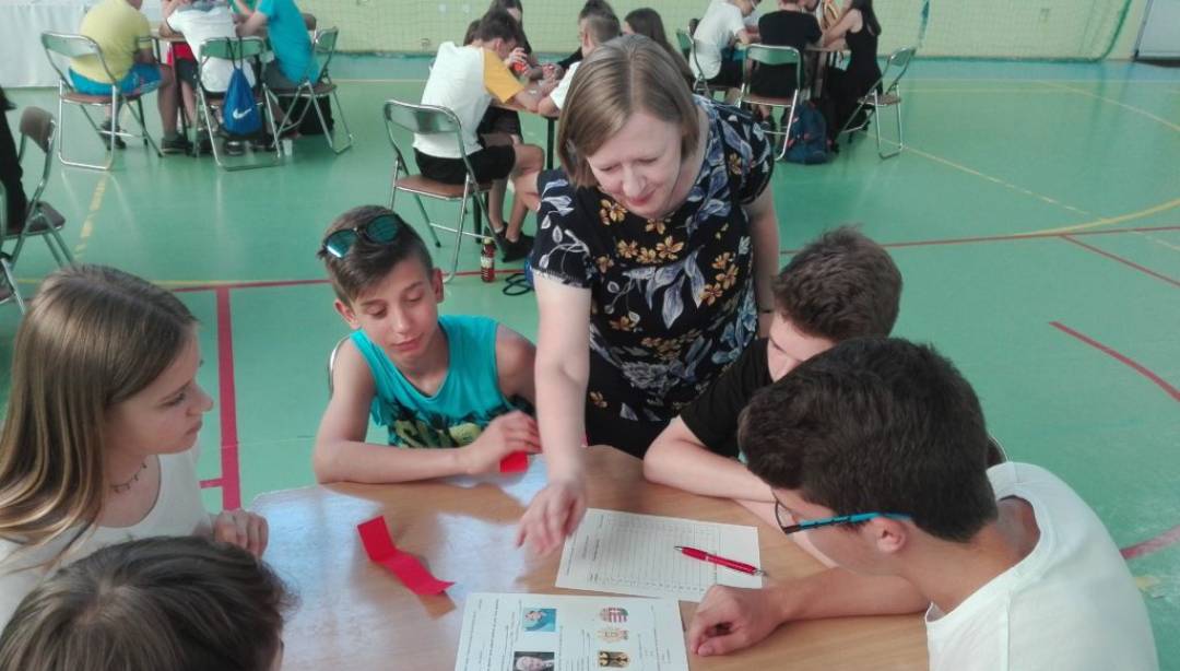 V Debata Poznajemy kraje niemieckojęzyczne w działdowskiej SP 2. (Fot. SP2)