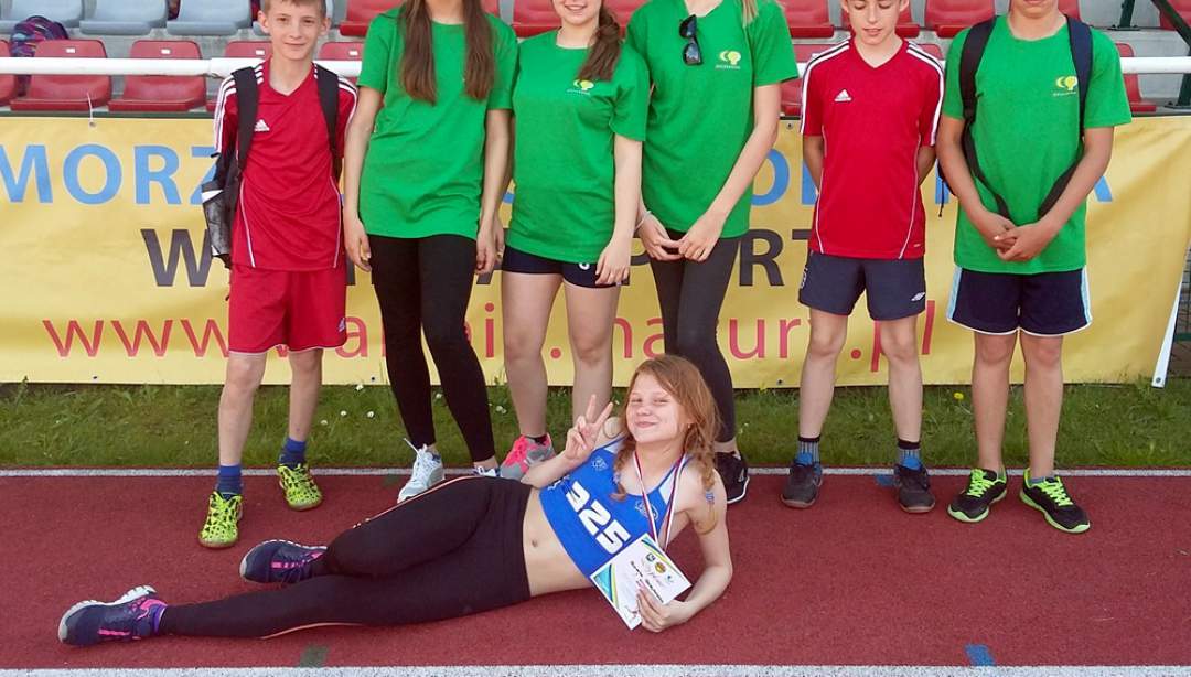 Uczniowie SP w Ruszkowie reprezentowali Gminę Działdowo w Wojewódzkich Mistrzostwach WMZ LZS w lekkiej atletyce (fot. MS).