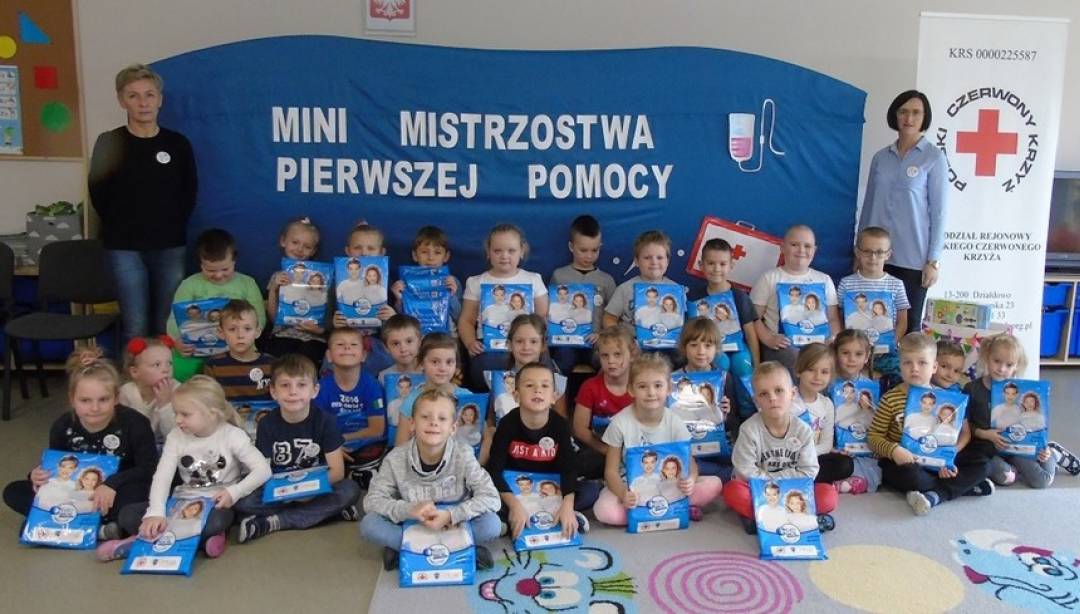Mini Mistrzostwa Pierwszej Pomocy. (Fot. Joanna Grochowska)