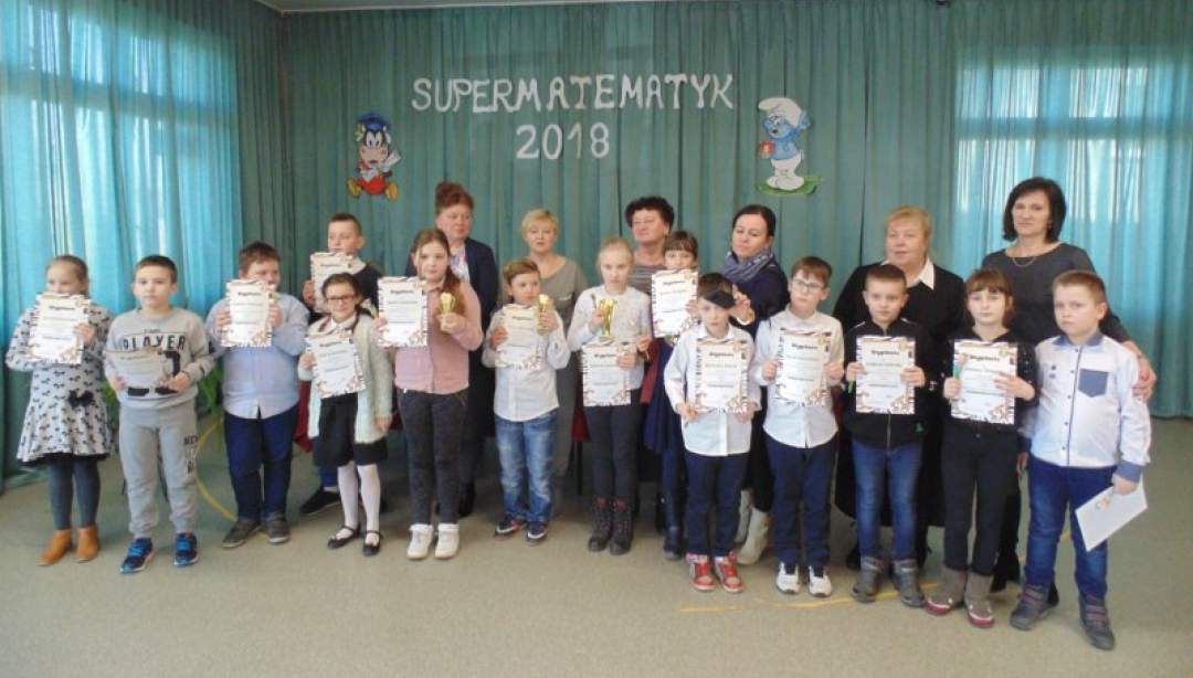 Supermatematyk w szkole w Turzy Wielkiej. (Fot. SP Turza Wielka)