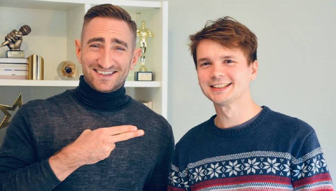 Daniel Kasprowicz gościem Łukasza Jakóbiaka twórcy 20 m2 Łukasza. (Fot. SiS Rybno)