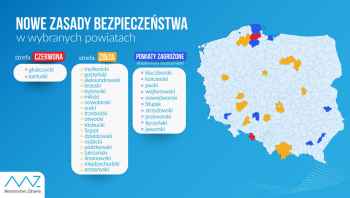 Powiat działdowski od soboty w strefie żółtej!